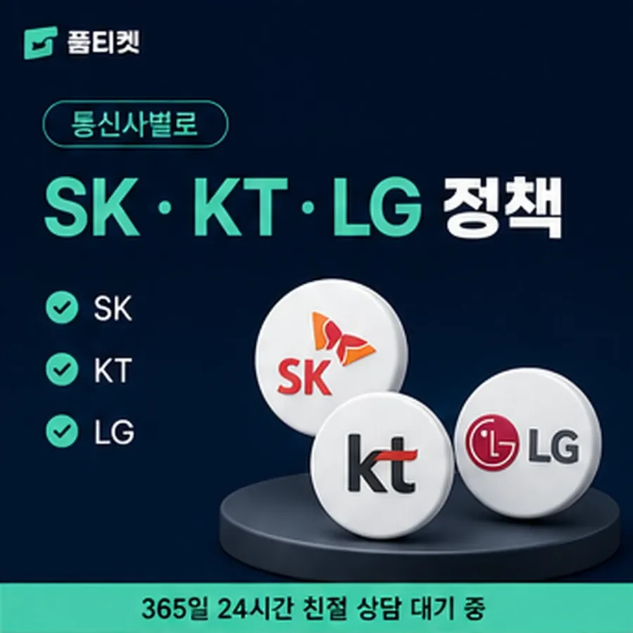 품티켓 해피머니 정보이용료 서비스별 결제 경로 안내 이미지